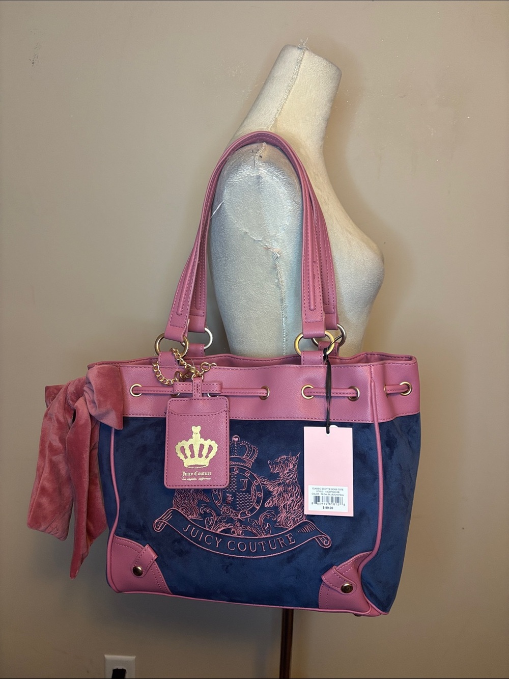 Juicy Couture Classic Scottie Dog Daydreamer Tote